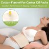 Picture of 4Pcs Organic Cotton Flannel for Castor Oil Pack, 15.5 x 7 in