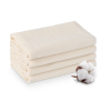 Picture of 4Pcs Organic Cotton Flannel for Castor Oil Pack, 15.5 x 7 in