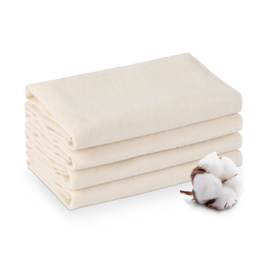 Picture of 4Pcs Organic Cotton Flannel for Castor Oil Pack, 15.5 x 7 in