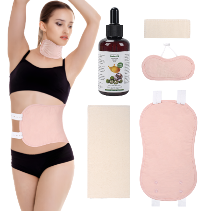 Picture of Castor Oil Pack Wrap with Castor Oil Organic, 4FL.OZ/125ML