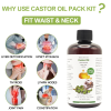Picture of 20Pcs Medium Castor Oil Pack with Castor Oil, 8fl.oz/250ml