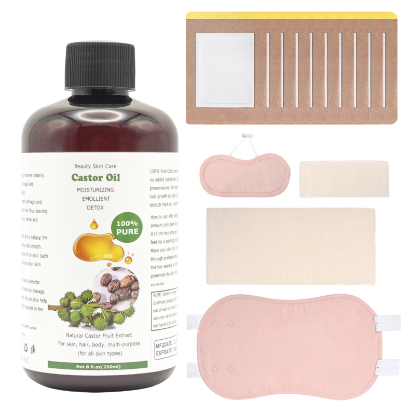 Picture of Castor Oil Pack Wrap Kit - All in One, for Home and Travel